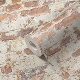 Galerie BB51121 Grey Orange White Industrial Chic Motif - Eade's Wallpaper