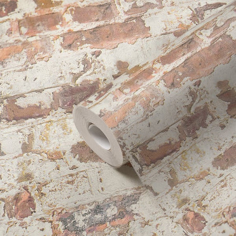Galerie BB51121 Grey Orange White Industrial Chic Motif - Eade's Wallpaper