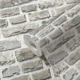 Galerie BB51122 Beige Multi-Colour Grey Stone Symphony Motif - Eade's Wallpaper