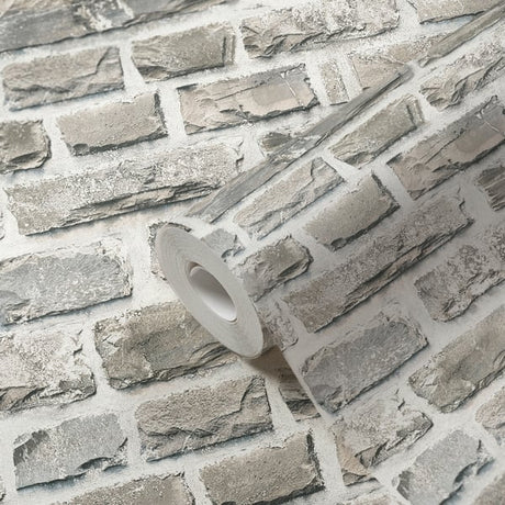 Galerie BB51122 Beige Multi-Colour Grey Stone Symphony Motif - Eade's Wallpaper