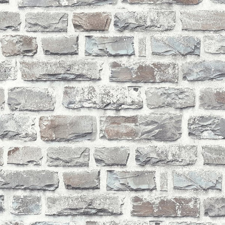 Galerie BB51124 Multi-Colour Grey Stone Symphony Motif - Eade's Wallpaper