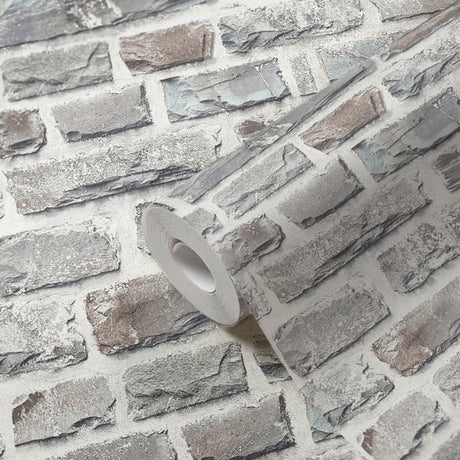 Galerie BB51124 Multi-Colour Grey Stone Symphony Motif - Eade's Wallpaper