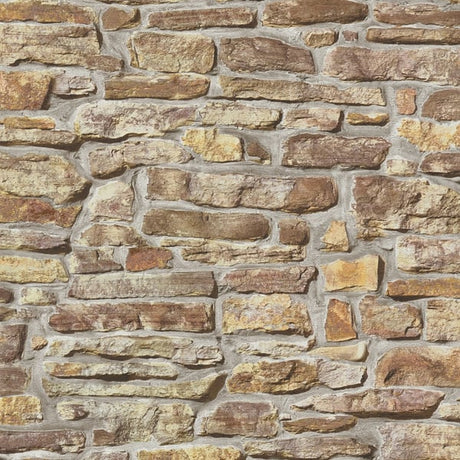 Galerie BB51127 Beige Brown Stone Symphony Motif - Eade's Wallpaper