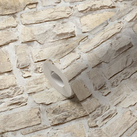 Galerie BB51131 Beige Yellow Stone Symphony Motif - Eade's Wallpaper