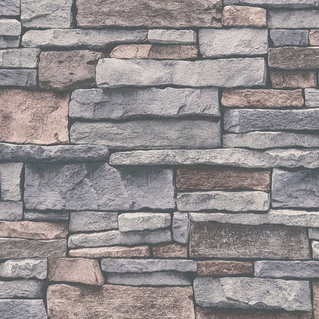 Galerie BB51132 Beige Cream Grey Sandstone Splendour Motif - Eade's Wallpaper