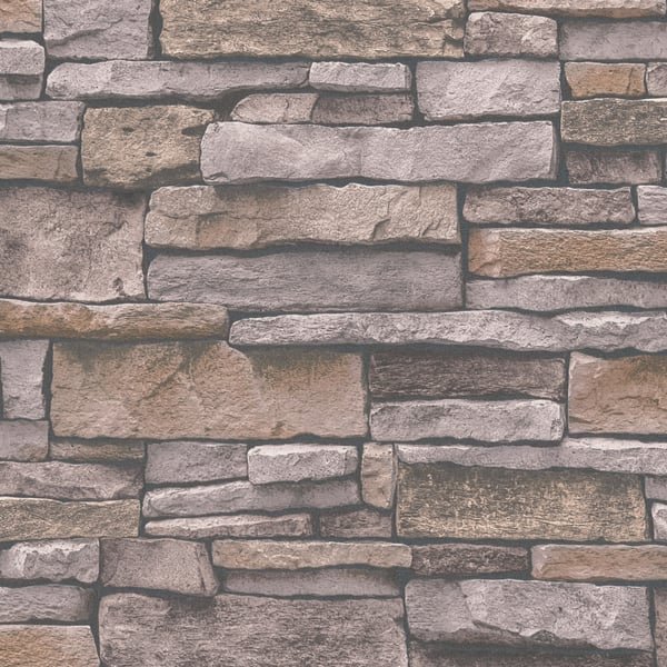 Galerie BB51135 Beige Brown Sandstone Splendour Motif - Eade's Wallpaper