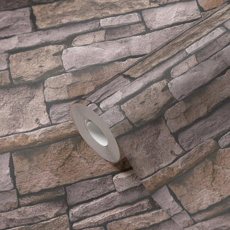 Galerie BB51135 Beige Brown Sandstone Splendour Motif - Eade's Wallpaper