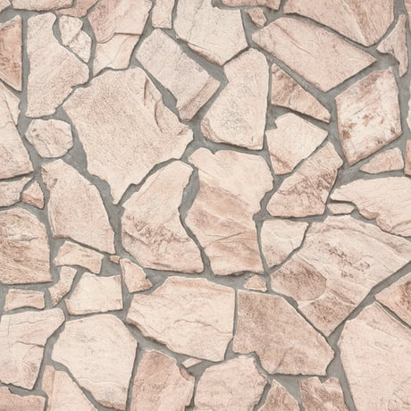 Galerie BB51137 Beige Brown Grey Claystone Cottage Motif - Eade's Wallpaper
