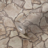 Galerie BB51142 Beige Cream Grey Claystone Cottage Motif - Eade's Wallpaper