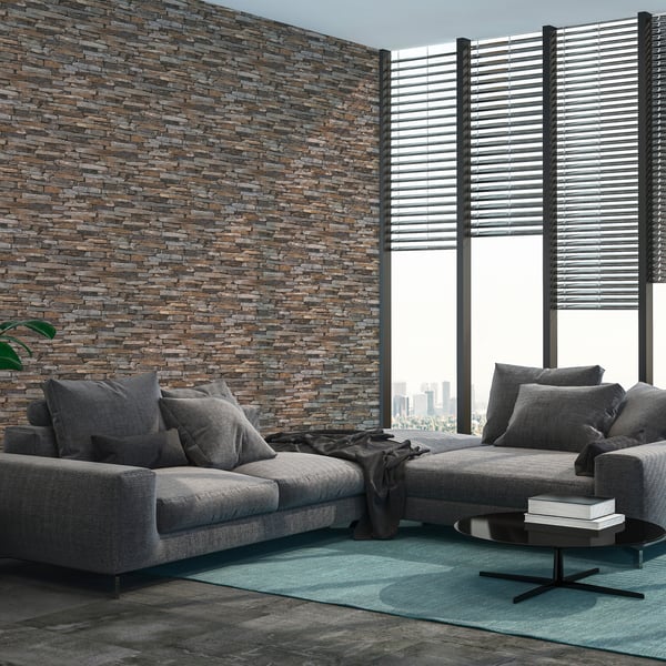 Galerie BB51145 Beige Brown Yellow Rocky Retreat Motif - Eade's Wallpaper