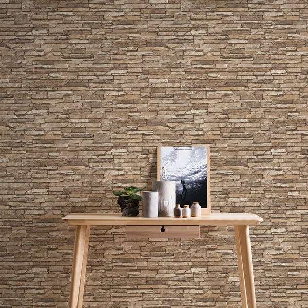 Galerie BB51147 Beige Brown Graceful Granite Motif - Eade's Wallpaper