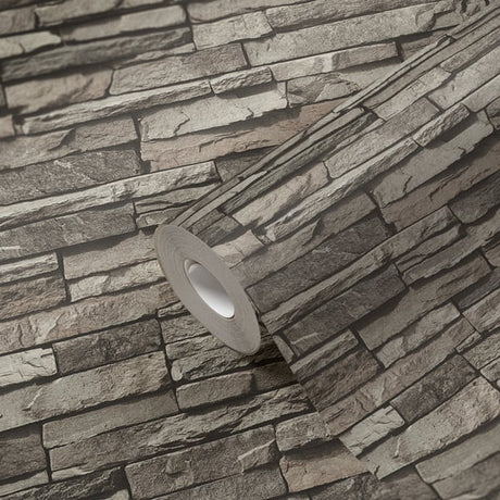 Galerie BB51148 Cream Grey Black Graceful Granite Motif - Eade's Wallpaper