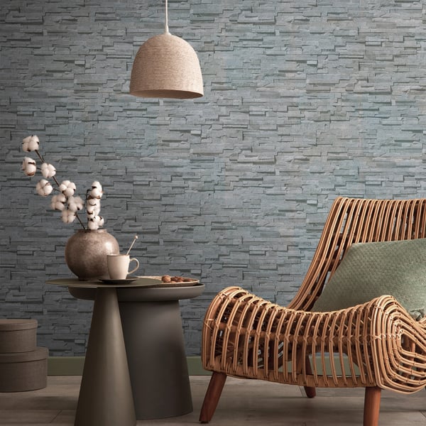 Galerie BB51149 Grey Black Graceful Granite Motif - Eade's Wallpaper