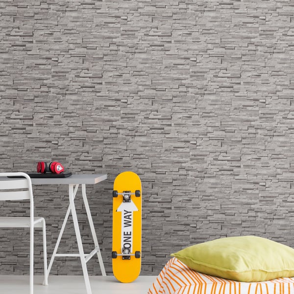 Galerie BB51150 Cream Grey Black Graceful Granite Motif - Eade's Wallpaper