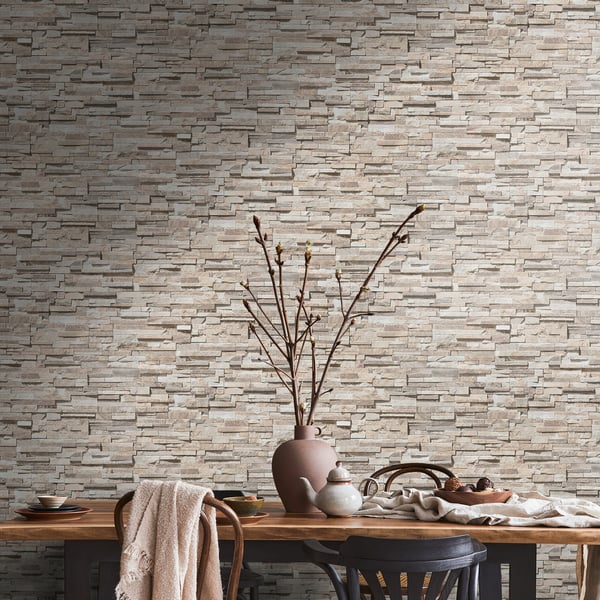 Galerie BB51151 Beige Brown Grey Graceful Granite Motif - Eade's Wallpaper