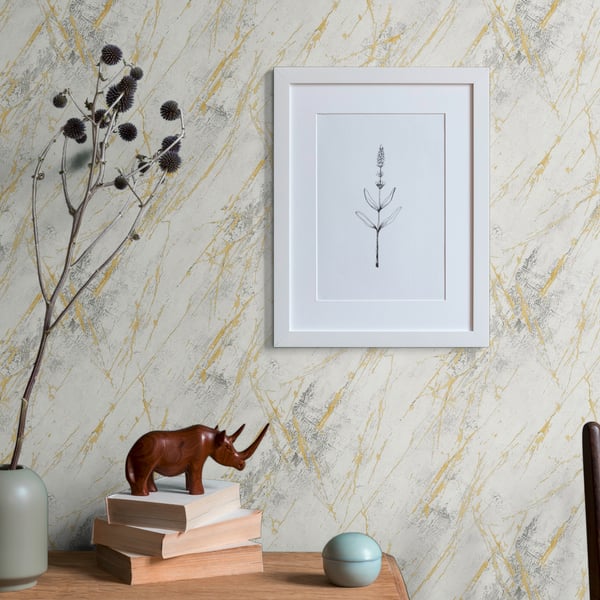 Galerie BB51160 Grey Metallic White Luxurious Marble Motif - Eade's Wallpaper