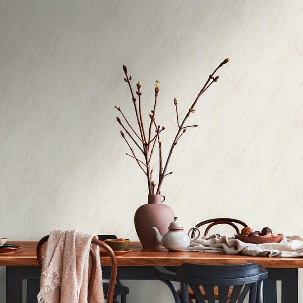 Galerie BB51163 Cream Metallic White Luxurious Marble Motif - Eade's Wallpaper