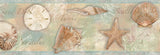 Chesapeake BBC46051B Quinten Blue Seashells Toss Border