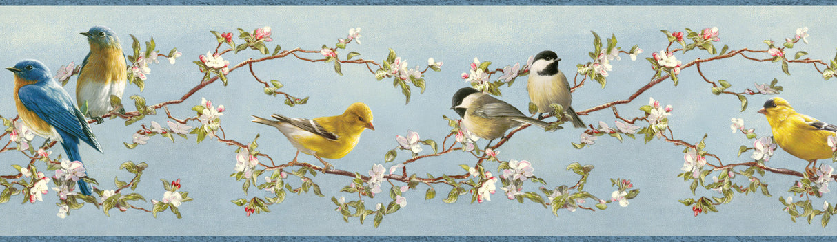 Chesapeake BBC48511B Daphne Blue Songbird Trail Border