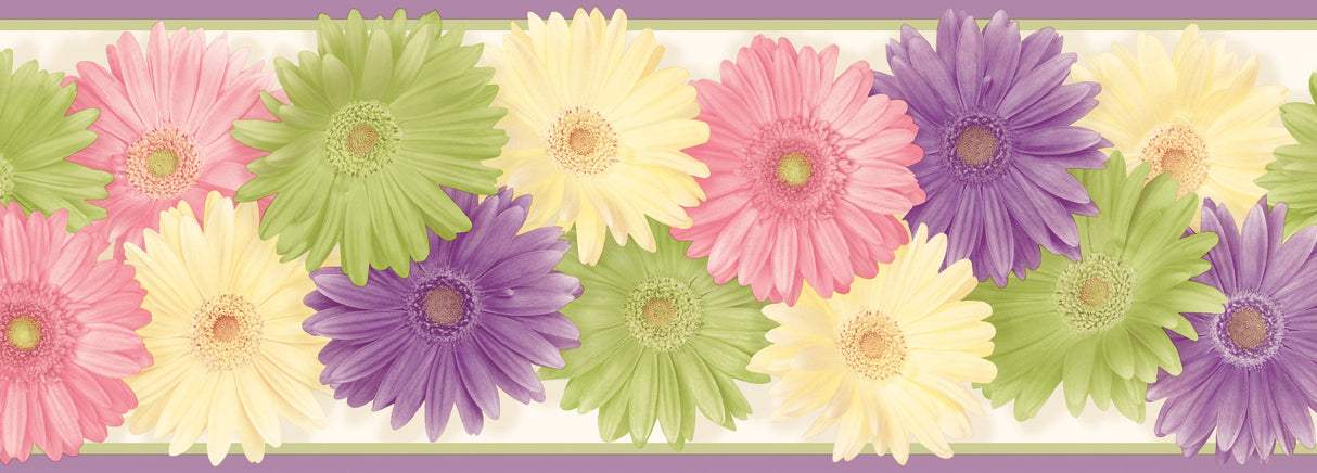 Chesapeake BBC83241B Lakh Purple Daisy Chain Border