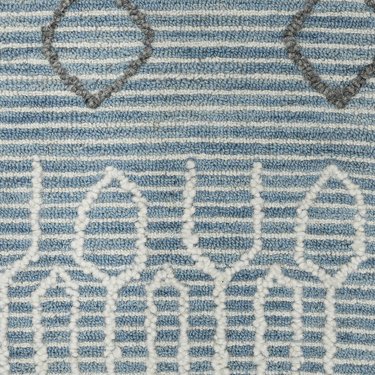 Amer Rugs BER-1 Berlin Farmhouse Geometric /White Area Rug