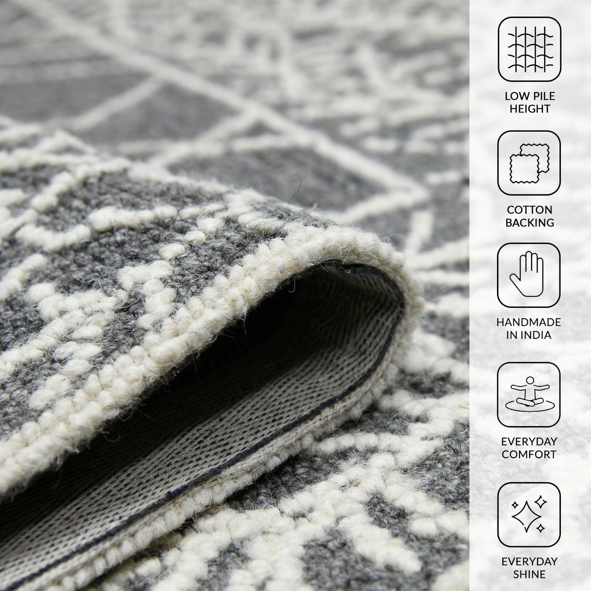 Amer Rugs BER-5 Berlin Farmhouse Geometric Area Rug