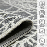 Amer Rugs BER-5 Berlin Farmhouse Geometric Area Rug