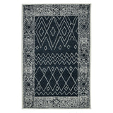 Amer Rugs BER-6 Berlin Farmhouse Geometric /White Area Rug