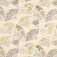 G P & J BAKER BF10314.905.0 FANS SILVER FOX Fabric - Eade's Wallpaper