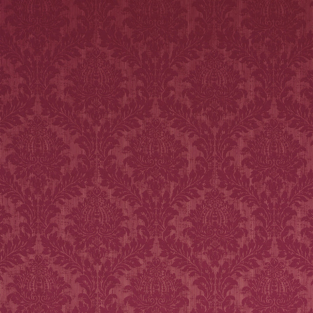 G P & J BAKER BF10490.480.0 LYDFORD DAMASK RUBY Fabric - Eade's Wallpaper
