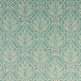 G P & J BAKER BF10492.725.0 RYECOTE DAMASK AQUA Fabric - Eade's Wallpaper