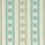 G P & J BAKER BF10493.725.0 RYECOTE STRIPE AQUA/SILVER Fabric - Eade's Wallpaper