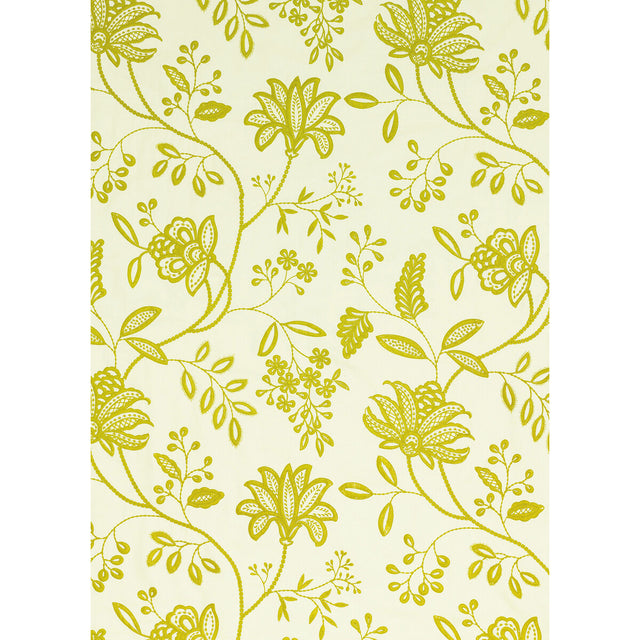 G P & J BAKER BF10500.755.0 LARKHILL LIME Fabric - Eade's Wallpaper