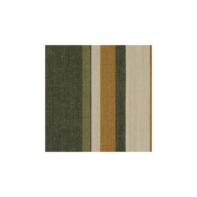 G P & J BAKER BF10517.3.0 DRUMMOND STRIPE GOLD/SEPIA Fabric - Eade's Wallpaper