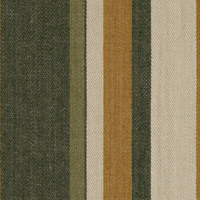 G P & J BAKER BF10517.3.0 DRUMMOND STRIPE GOLD/SEPIA Fabric - Eade's Wallpaper