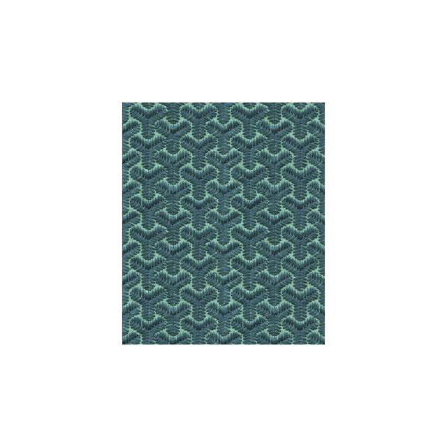 G P & J BAKER BF10523.2.0 CHENGTUDOOR EMB BLUE/AQUA Fabric - Eade's Wallpaper
