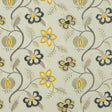 G P & J BAKER BF10532.4.0 ELVASTON GRAPHITE/CITRON Fabric - Eade's Wallpaper