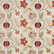 G P & J BAKER BF10532.6.0 ELVASTON RED/IVORY Fabric - Eade's Wallpaper