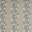G P & J BAKER BF10538.1.0 LANGDALE INDIGO/SLATE Fabric - Eade's Wallpaper