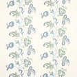 G P & J BAKER BF10560.2.0 CAWDOR TEAL Fabric - Eade's Wallpaper