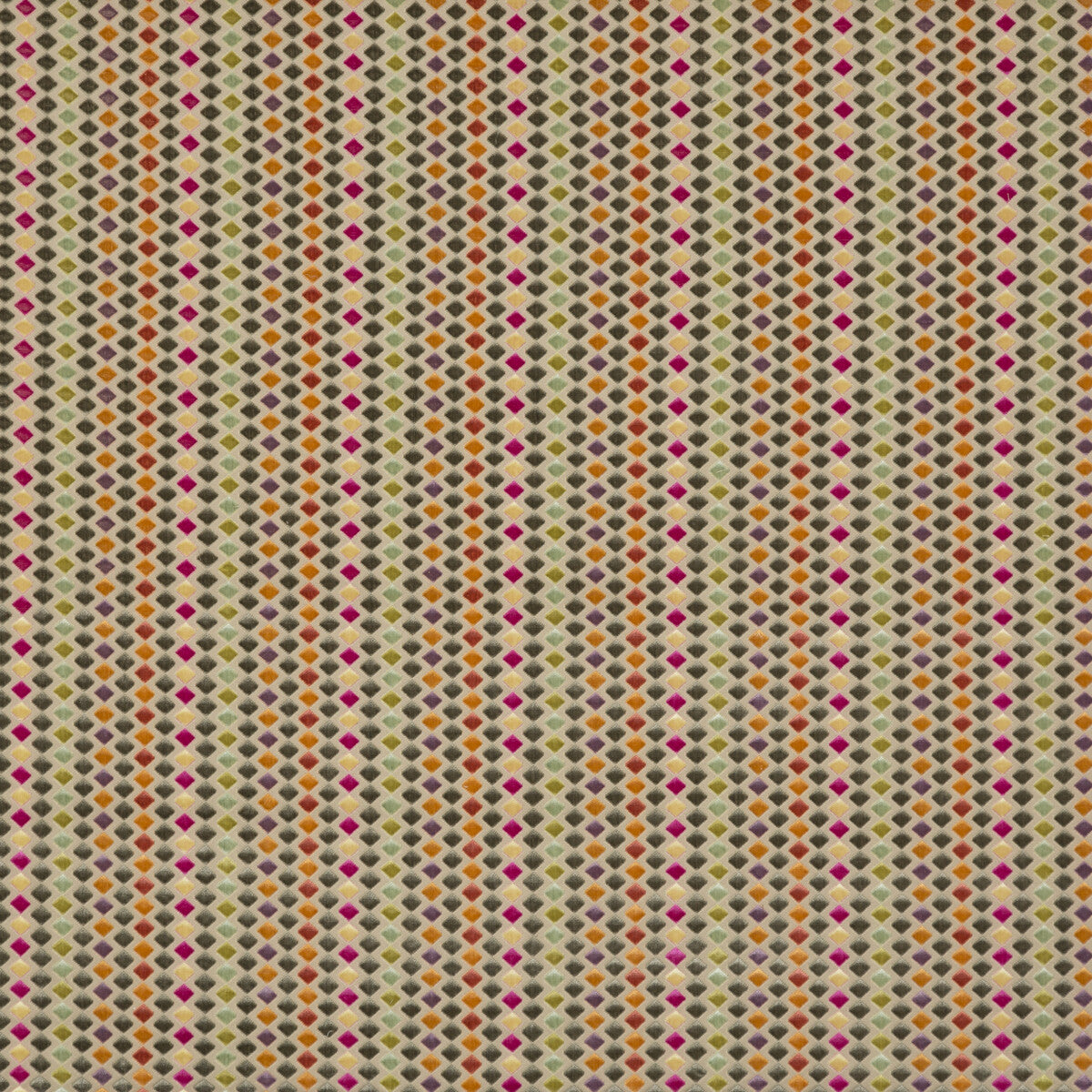 G P & J BAKER BF10595.1.0 CLARENDON DIAMONDS MULTI Fabric - Eade's Wallpaper