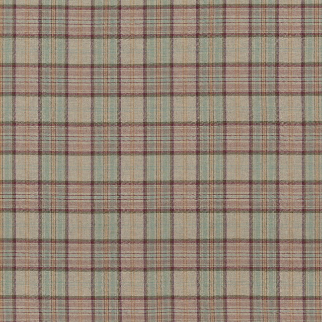G P & J BAKER BF10655.1.0 VICTORIA PLAID QUARTZ Fabric - Eade's Wallpaper