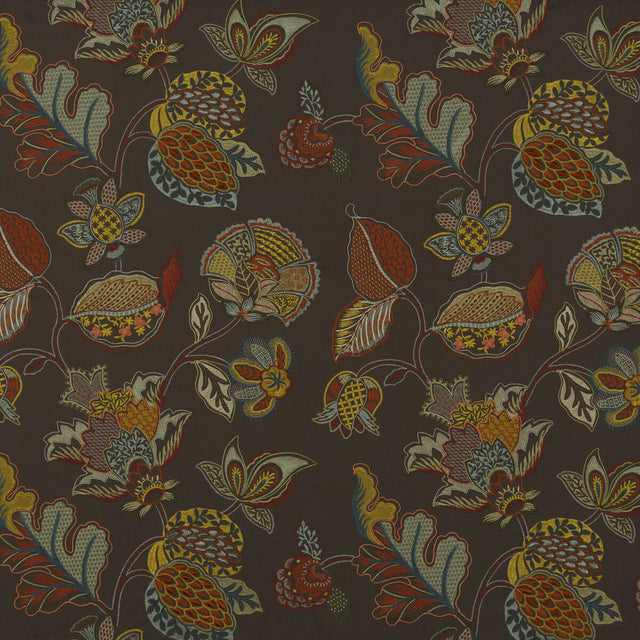 G P & J BAKER BF10659.2.0 AUDLEY AMBER/BRONZE Fabric - Eade's Wallpaper
