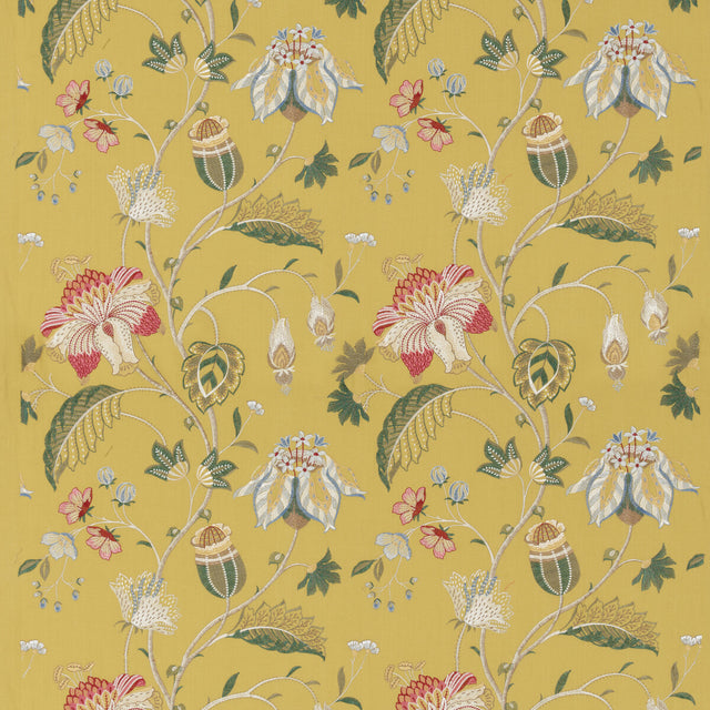 G P & J BAKER BF10702.2.0 THERAPIA OCHRE Fabric - Eade's Wallpaper