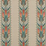 G P & J BAKER BF10720.1.0 TREBIZOND TEAL Fabric - Eade's Wallpaper