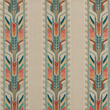 G P & J BAKER BF10720.1.0 TREBIZOND TEAL Fabric - Eade's Wallpaper