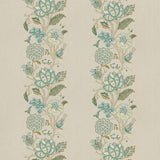 G P & J BAKER BF10732.1.0 BERENIKE PEACOCK Fabric - Eade's Wallpaper