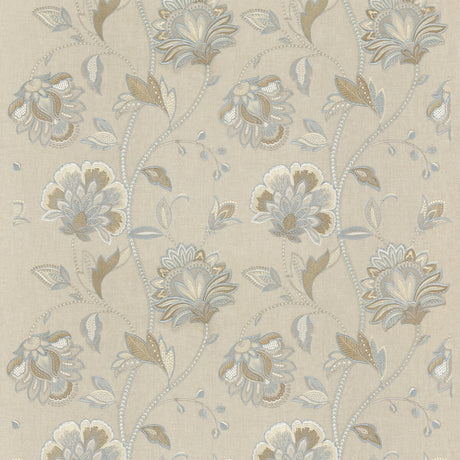 G P & J BAKER BF10762.3.0 ORMESBY SOFT BLUE Fabric - Eade's Wallpaper