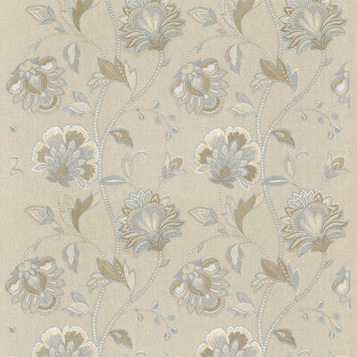 G P & J BAKER BF10762.3.0 ORMESBY SOFT BLUE Fabric - Eade's Wallpaper