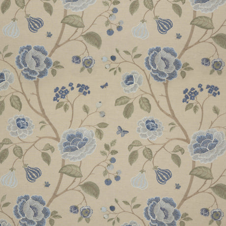 G P & J BAKER BF10763.2.0 LILLINGTON SOFT BLUE Fabric - Eade's Wallpaper